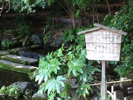 徳川家康にちなんだお茶の水の由来が書いてあります