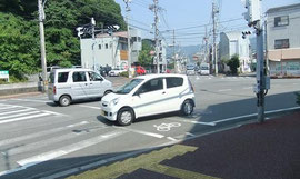 高知市山の端三叉路