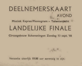 Deze deelnemerskaart is van het jaar ervoor!