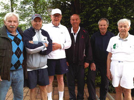 Mannschaft der Stunde: die H70 mit Franz Lach, Peter Schmitt, Karl-Heinz Schmitt, Franz Lindemann, Willi Limberg und Klaus-Werder Wiegmann (vlnr).