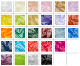 Organza uni - Beispiele