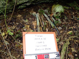 ２０１３年：テニアン島の遺骨収集