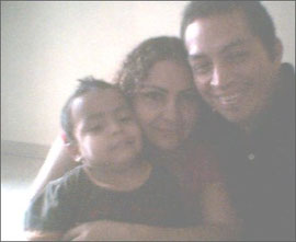 Mi hijo Henry David y mi esposa Alba Gutierrez