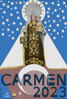 Cartel y programa de las Fiestas del Carmen en Marbella 2015