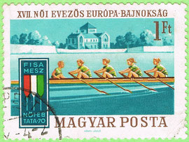 Hungary 1970 championship in rowing women