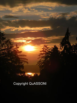 "Sonnenuntergang am See" = Titelfoto des Buches II(2012)