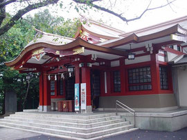 　　　　　旗岡八幡神社の拝殿
