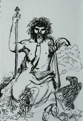 after Ingres' Jupiter & Theis