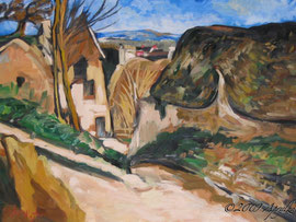 après Cézanne, La Maison du pendu, Auvers-sur-Oise