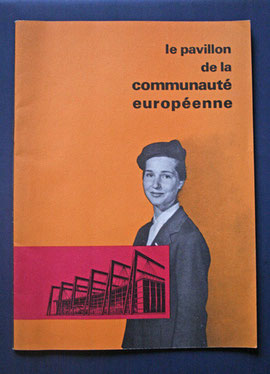 Brochure du pavillon de la communauté européenne à l'expostion de Bruxelles en 1958