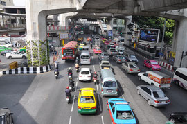 Bangkoks tägliches Verkehrschaos