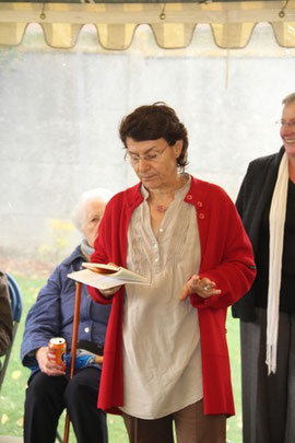 Christine en pleine action