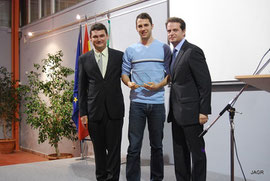 Ale con Alcalde y Delegado de Deporte