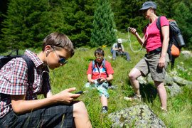 Interaktiv unterwegs im Rahmen einer Exkursion des Projekts «Klima macht Schule»