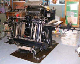 Presse à imprimer Heidelberg, 1950