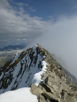 Bietschhorn, Ostrippe, Ostsporn, Westgrat, Gipfel