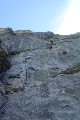 Klettern Schlossberg, Rittergold, Hinterschloss, Hinter Schloss, Spannorthütte, Engelberg