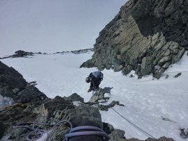 Pollux, Südostgrat, SE-Grat, Couloir, Zwillingssattel