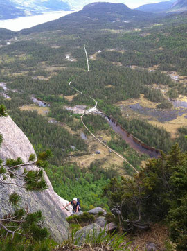 Ausstieg aufs Grasband, Mot Sola, Nissedal
