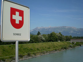 Frontera entre Liechtenstein y Suiza