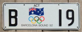 australisches Nummernschild