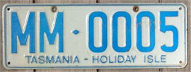 Nummernschild aus Tasmanien