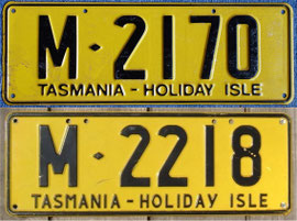 australisches Nummernschild TAS