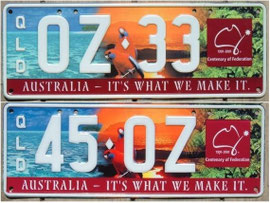 Kennzeichen aus Australien QLD