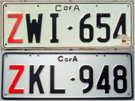Kennzeichen aus Australien
