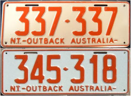 Nummernschilder aus Australien