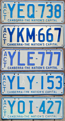 australisches Kennzeichen ACT