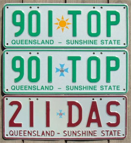 Kennzeichen aus Australien QLD