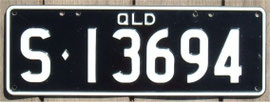 Nummernschild aus Australien