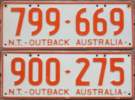 australische Nummernschilder