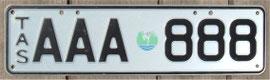 Nummernschild aus Tasmanien