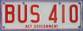 australisches Kennzeichen ACT