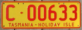 Nummernschild aus Australien Tasmanien