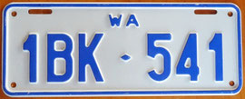australisches Nummernschild