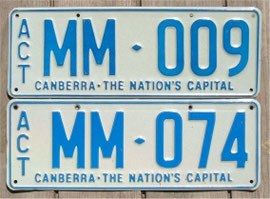 australische Nummernschilder
