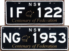 australisches Nummernschild