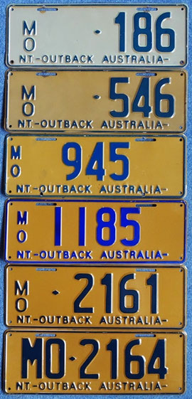 australische Nummernschilder