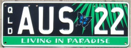 australisches Kennzeichen QLD