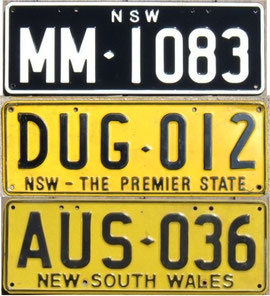 australische Nummernschilder