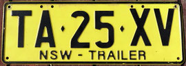 australische Nummernschilder