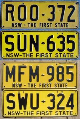 australische Nummernschilder