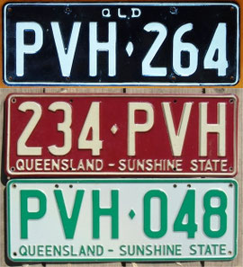 australische Nummernschilder QLD