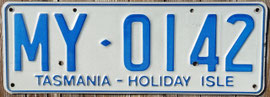 Nummernschild aus Tasmanien