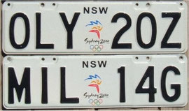 Nummernschilder aus Australien