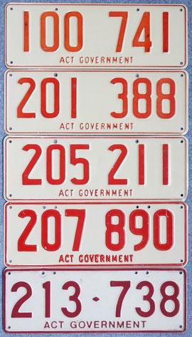 australisches Kennzeichen ACT
