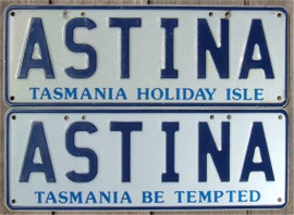 australische Nummernschilder